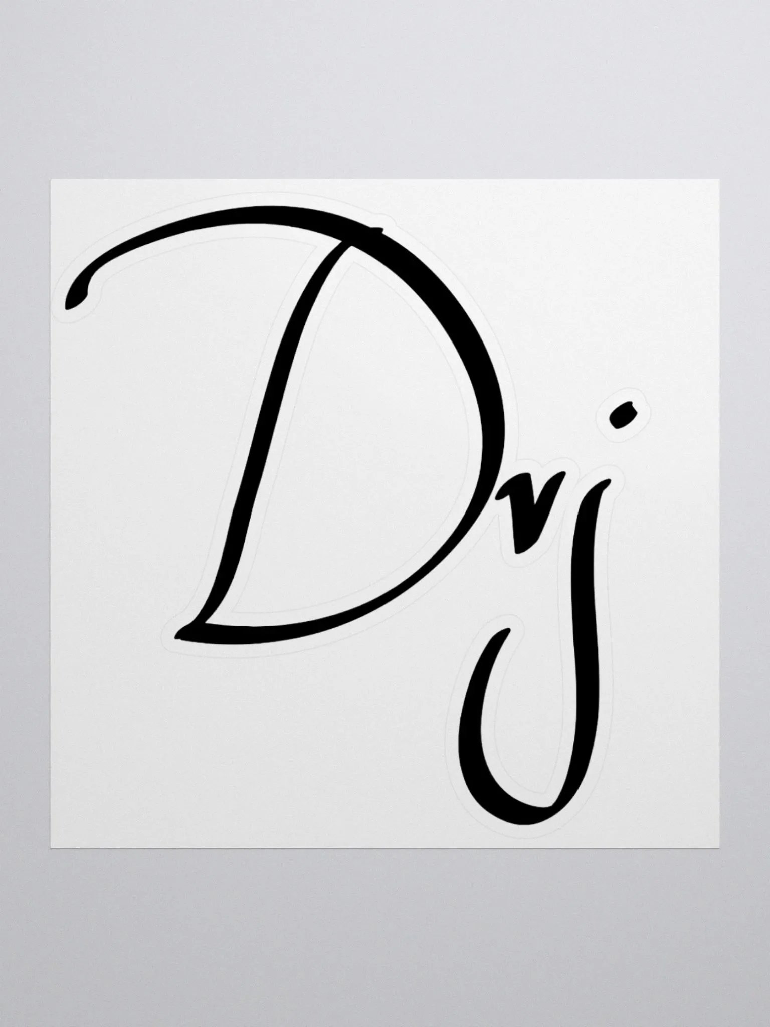 dvj black sticker product image (1)