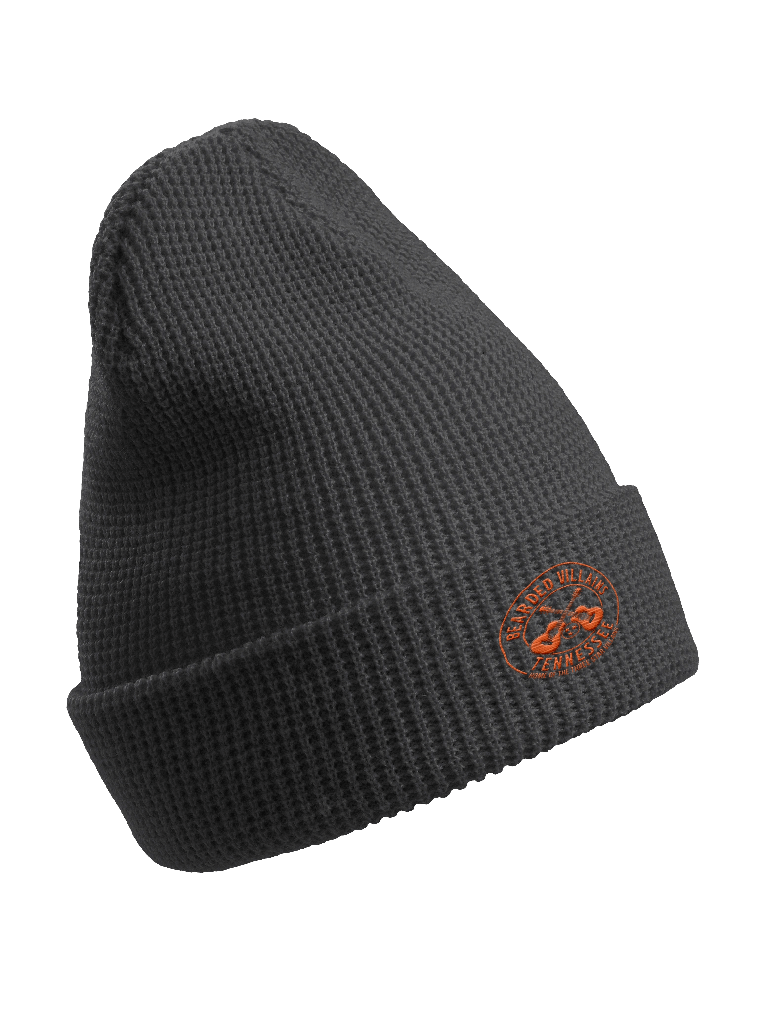 TSV Bearded Villains Tennessee Waffle Knit Beanie | Vols Orange & Smokey Gray Logo | Bold Brotherhood Style & Game-Day Comfort product image (3)