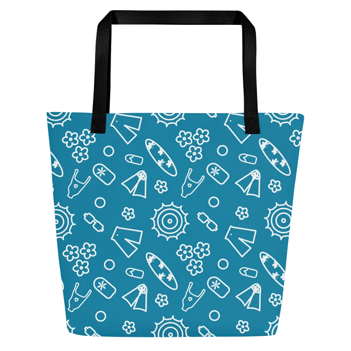Beach Necessities Pattern All Over Print Tote product image (1)