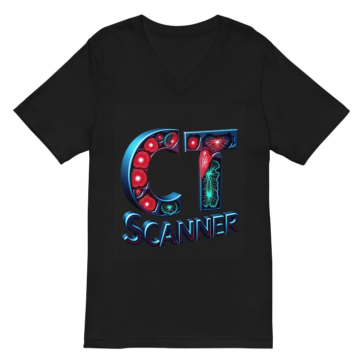 Glowing CT Scanner V-Neck Tee product image (3)
