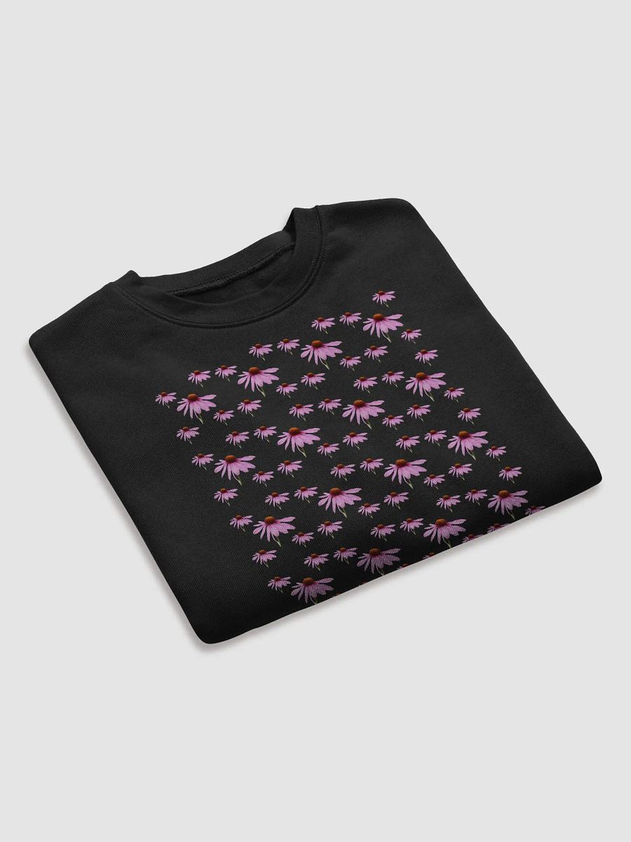 Repeating Cone Flower Ladies Cropped Fleece Sweatshirt Top product image (14)
