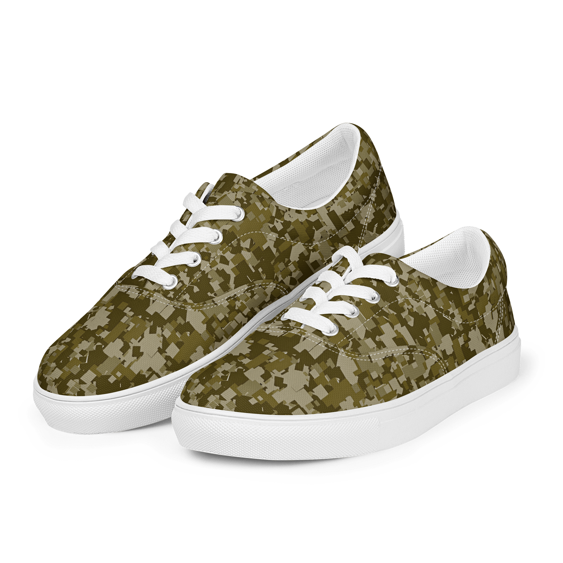 Pixelated Camo Men's Canvas Shoes product image (3)