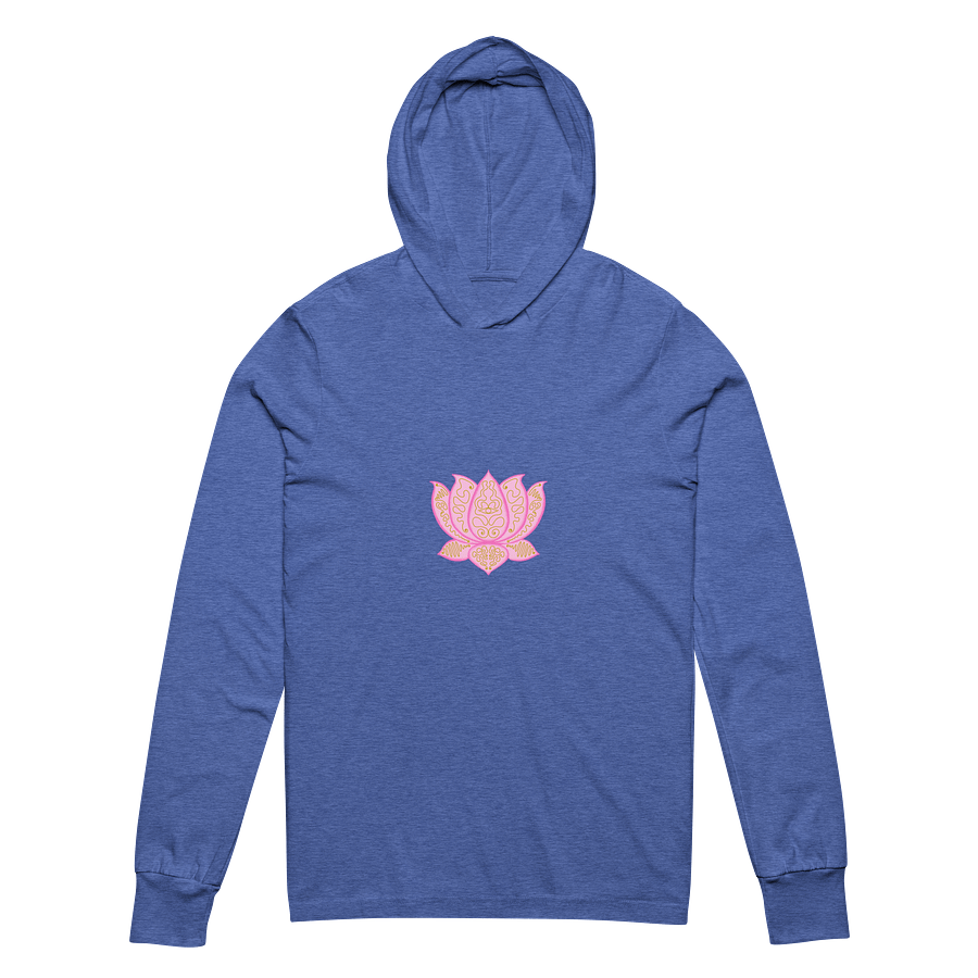 Golden Lotus Unisex Hooded Long Sleeve Tee product image (2)