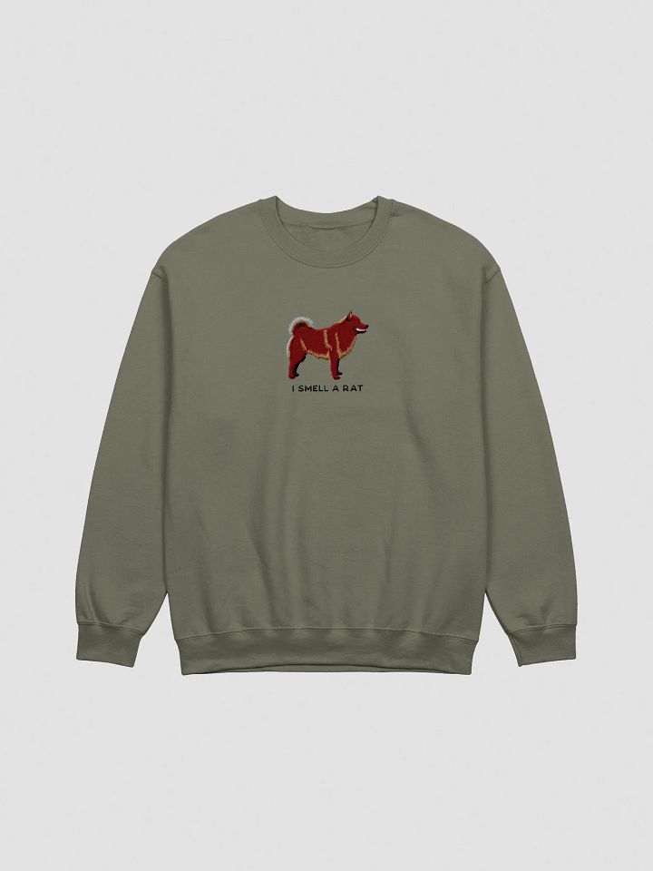 I Smell a Rat Sweatshirt (Embroidered) of a Schipperke(Brown) product image (7)
