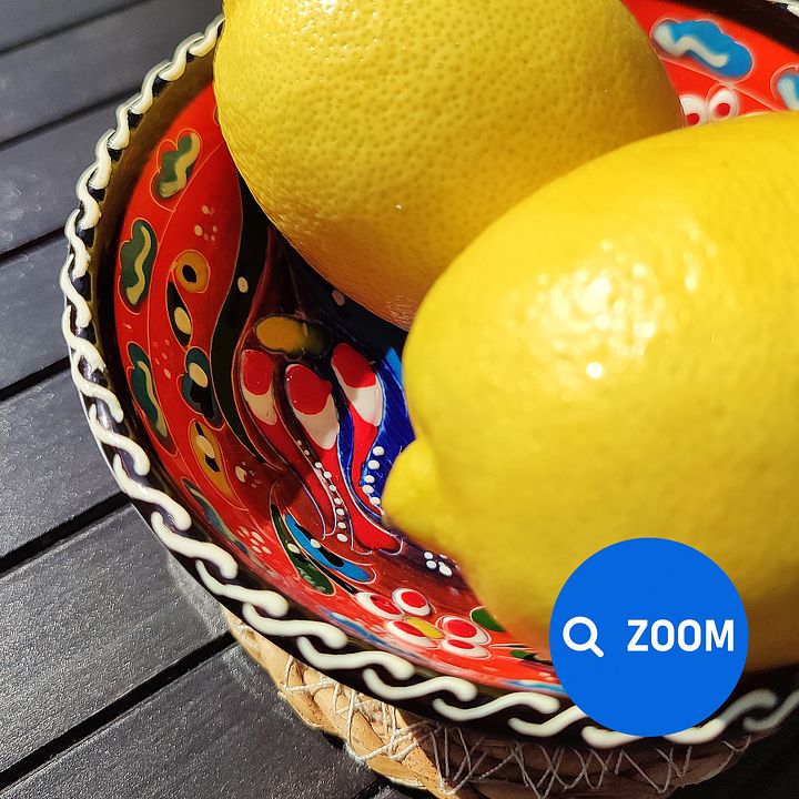 Handcrafted Bowl, Ceramic 4.7"/12 cm (Red) – Unique Turkish Pottery for Home Decor — handmade pottery, handmade ceramic, home decor, handmade gift product image (2)