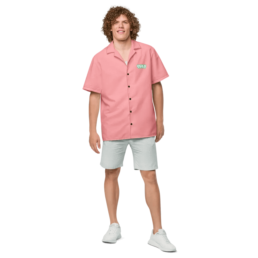 SALMON MINT BUTTON UP product image (4)