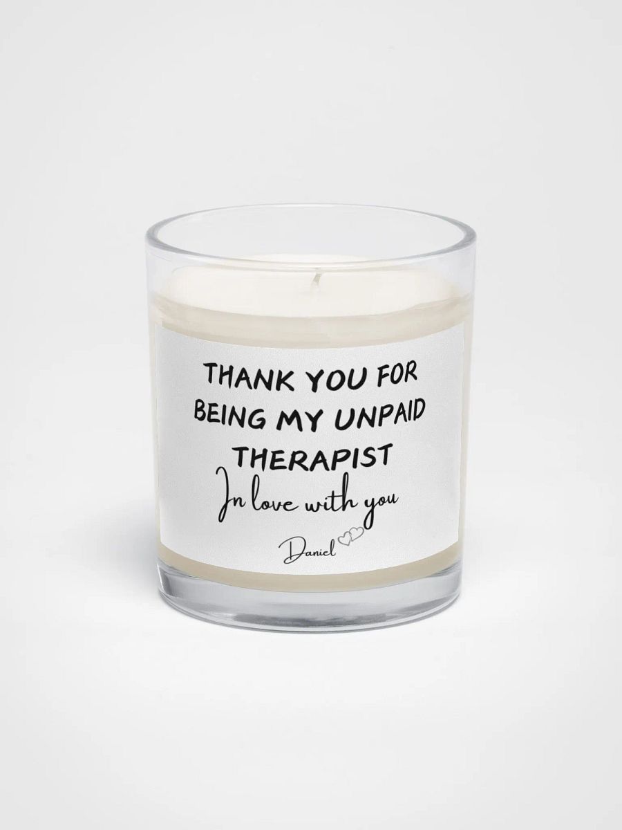 Unpaid Therapist Soy Wax Candle product image (1)