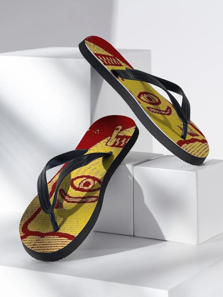 SavageOnDemand Print # (GOLD-DRIP-FLIP-FLOPS) product image (2)