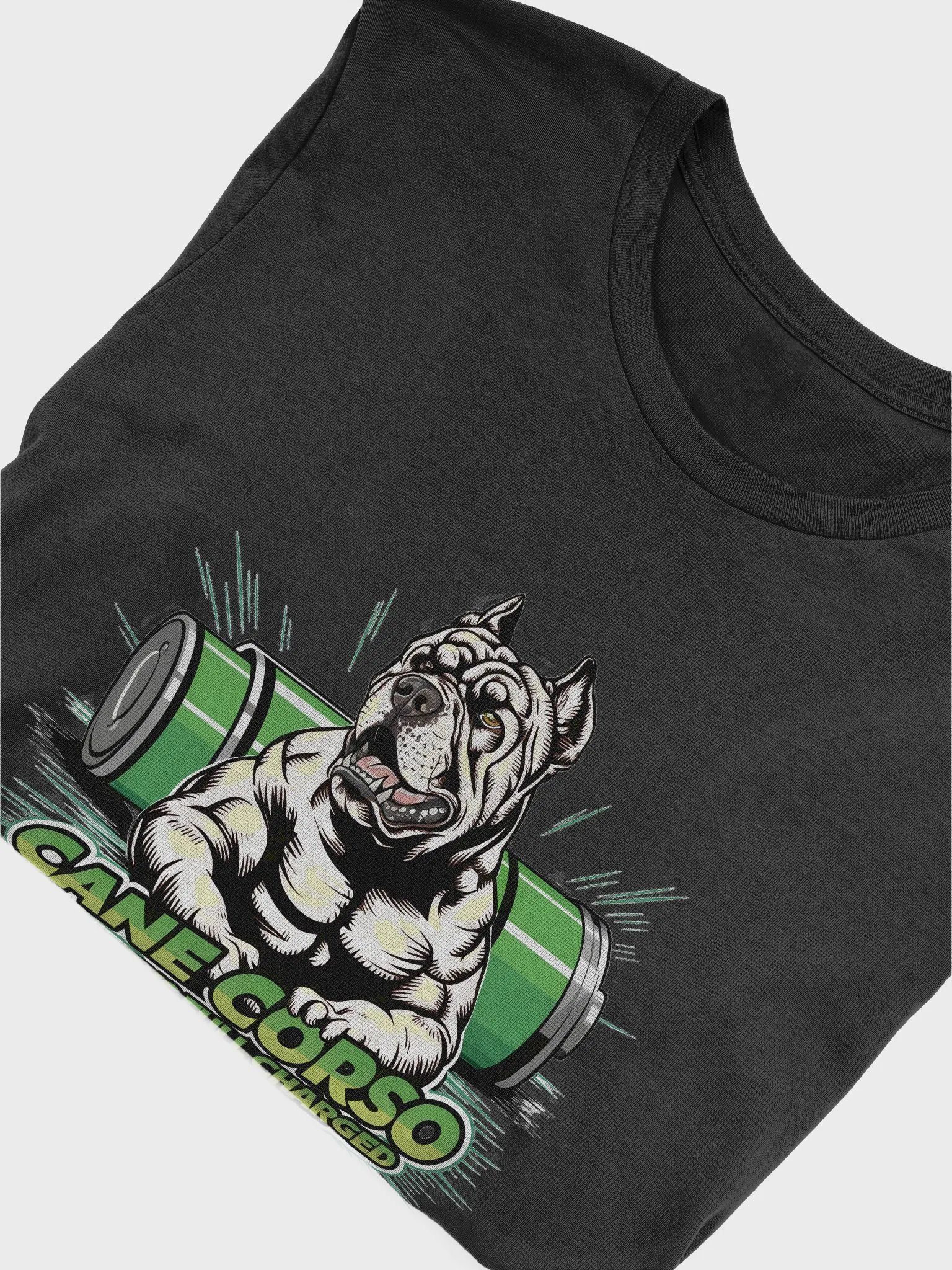 Always Full Charged White Cane Corso T-Shirt | Playful Energy Dog Shirt product image (3)