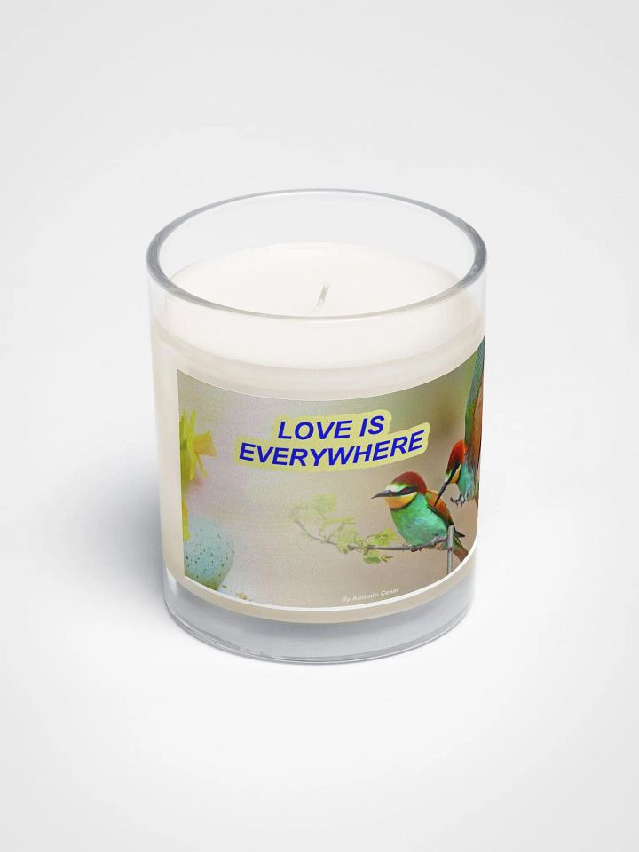 Soy Wax Candle In A Clear Glass Jar product image (2)