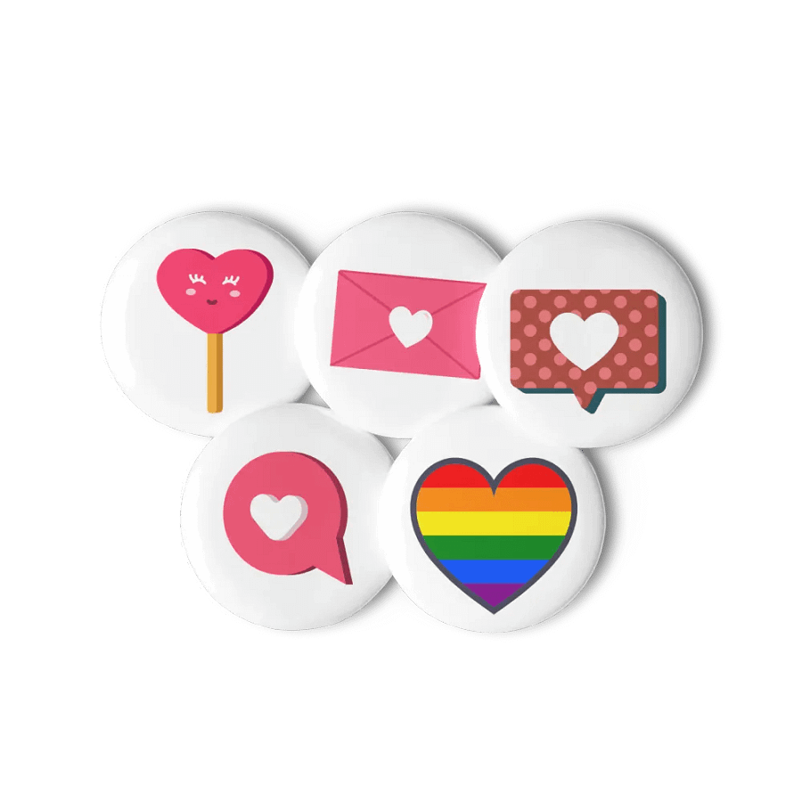 Set of Pin Buttons (Love & Peace) product image (11)