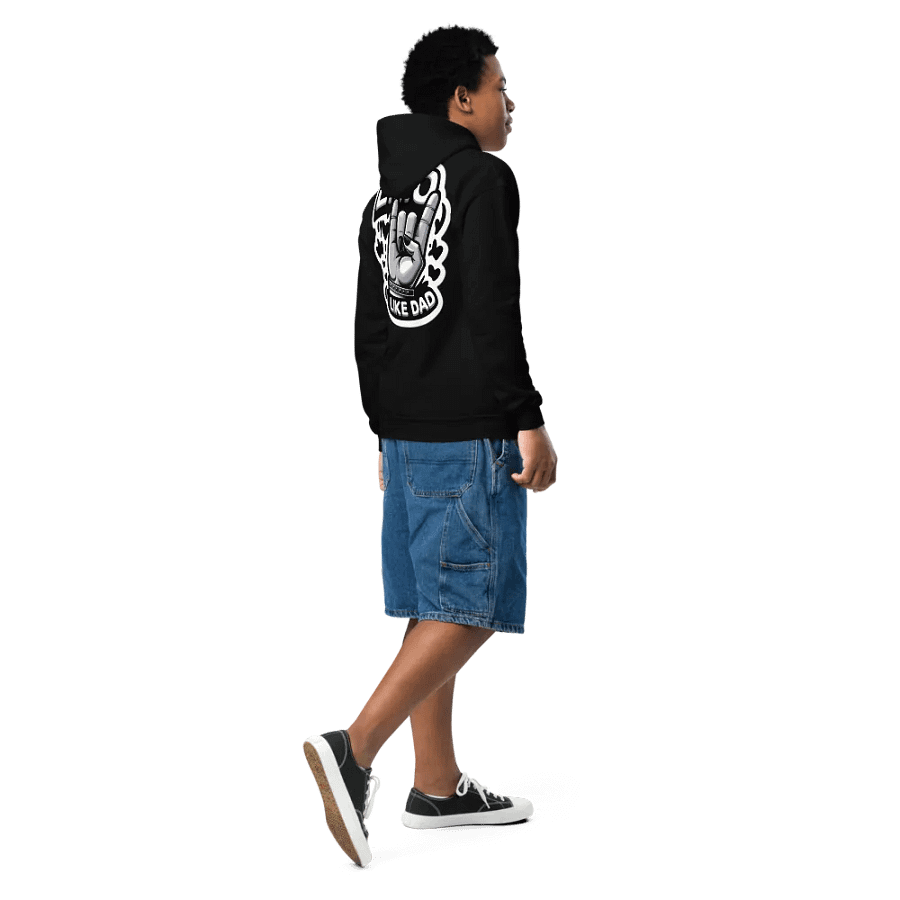 LITTLE EMO Bubble Text Youth Emo Like Dad Hoodie product image (5)