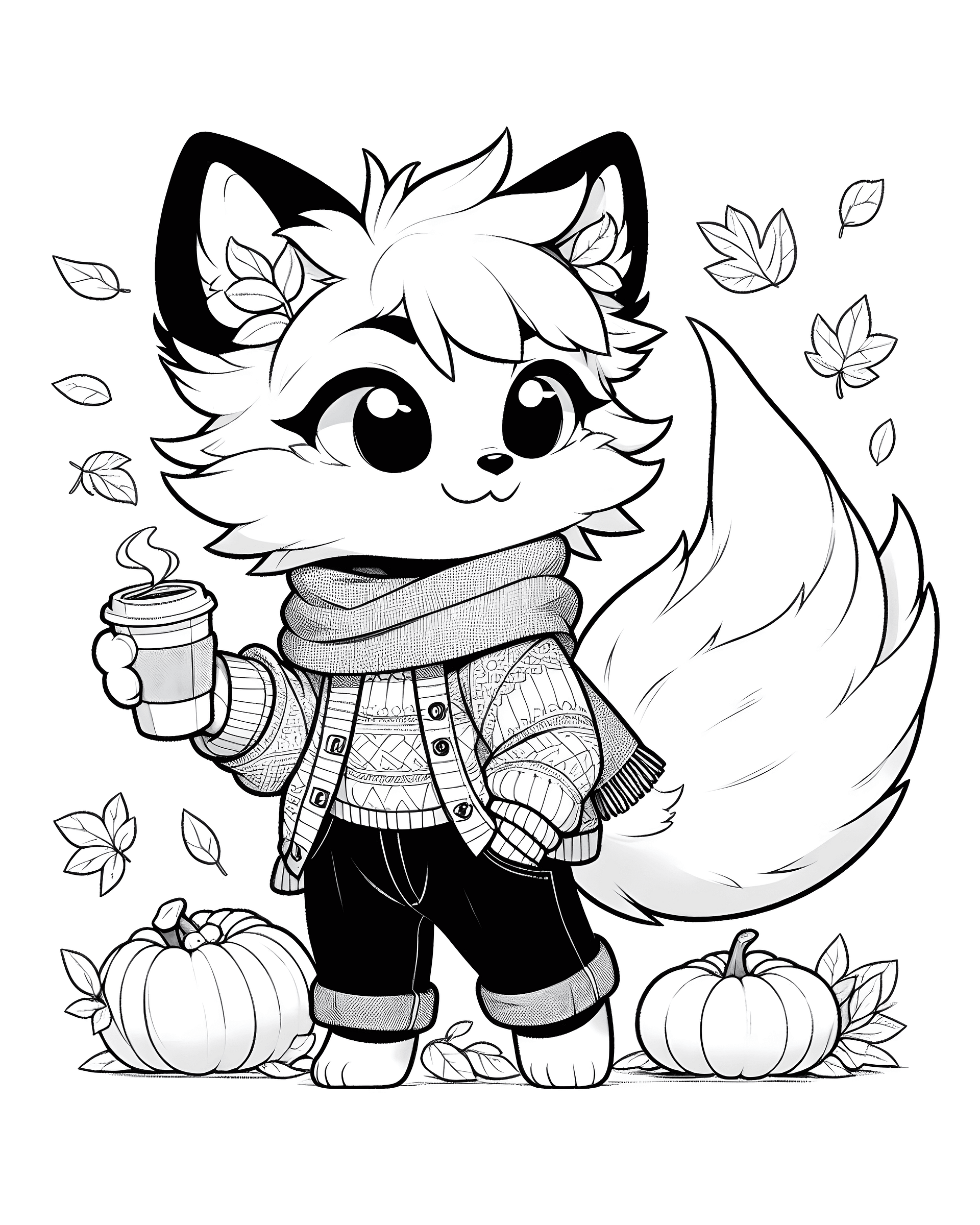 Fall Coloring Sheets - Thank You For the Support product image (4)