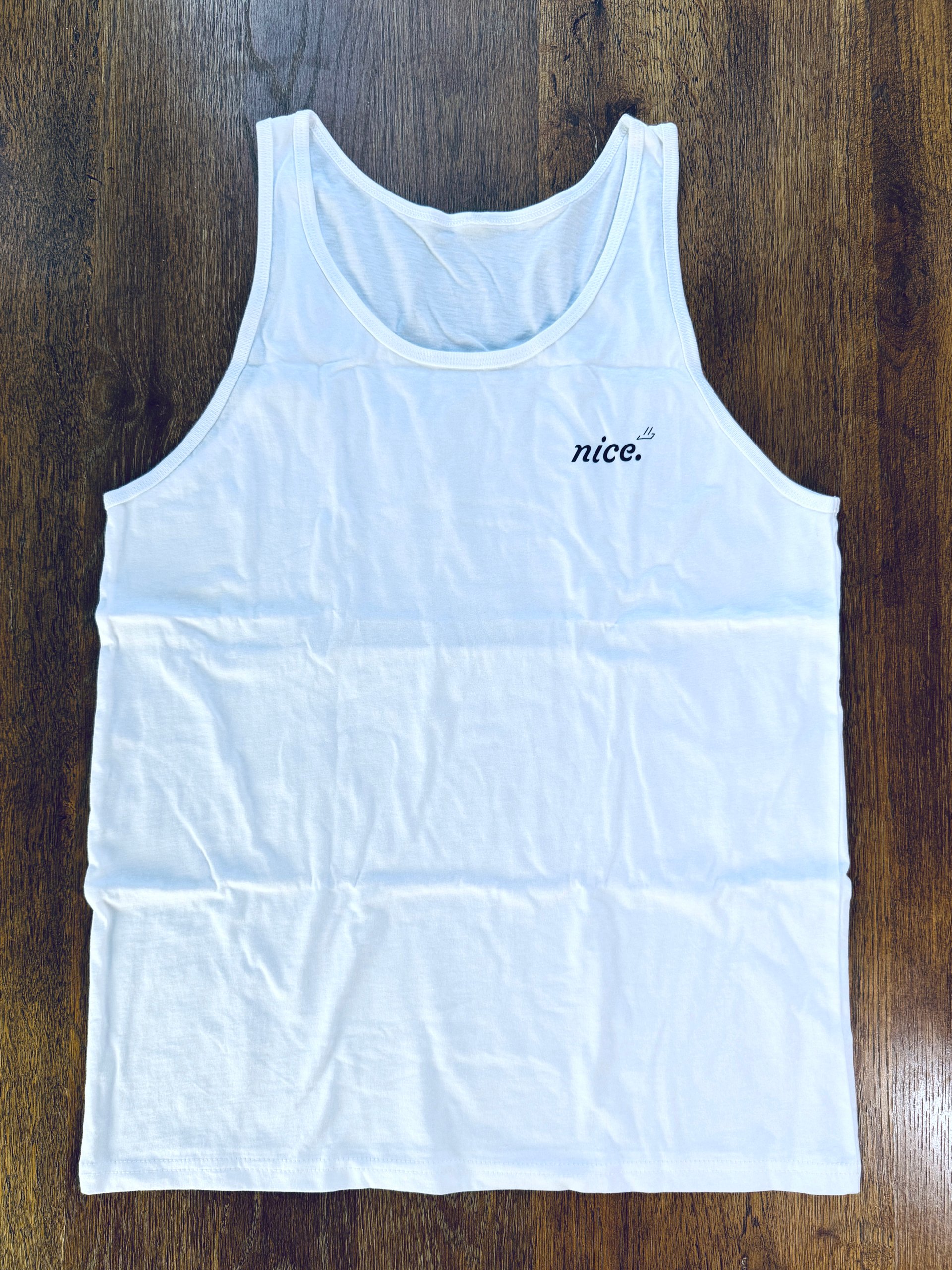 Nice. Athletics Tank Top (White) product image (1)