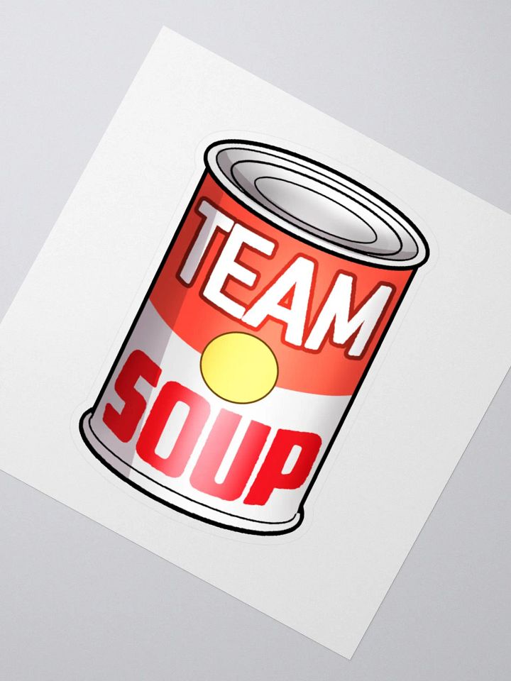 Team Soup Kiss Cut Sticker product image (2)