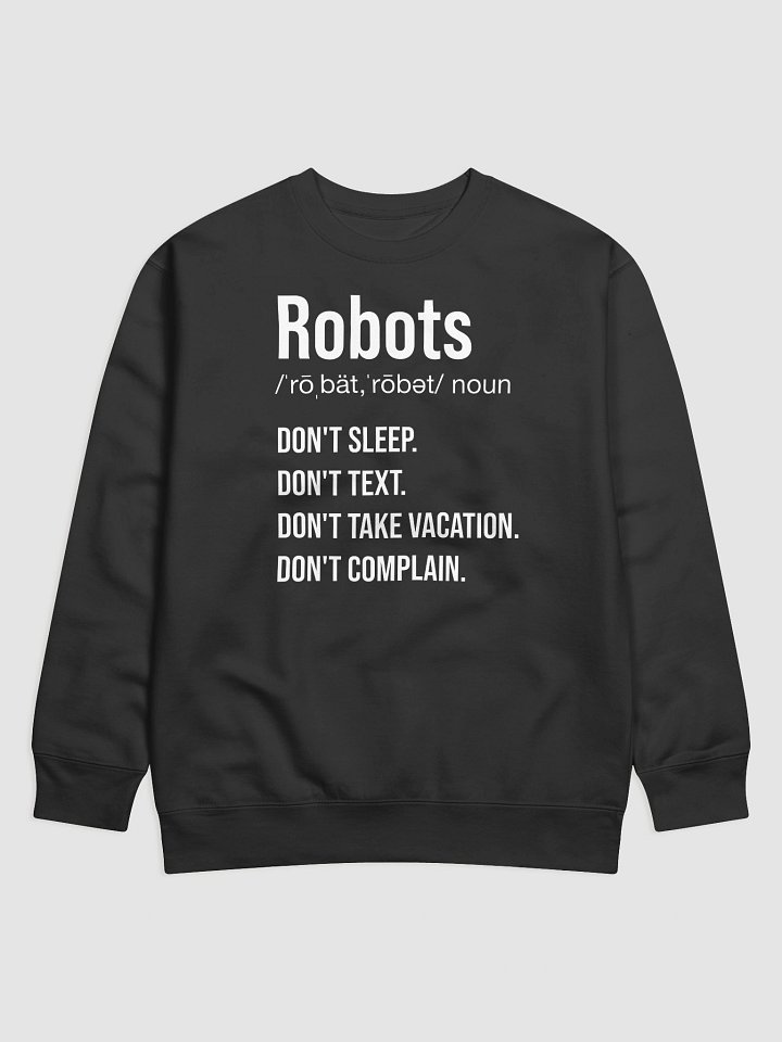 Robots: Premium Sweatshirt product image (1)