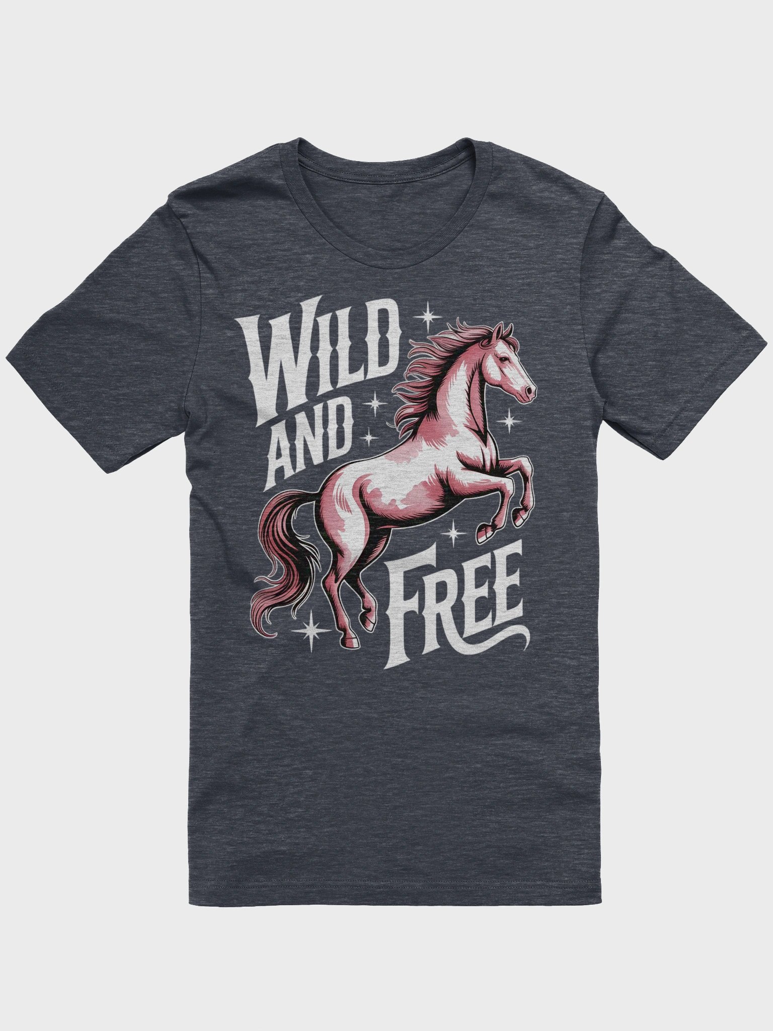 Wild and Free Rearing Horse T-Shirt product image (9)