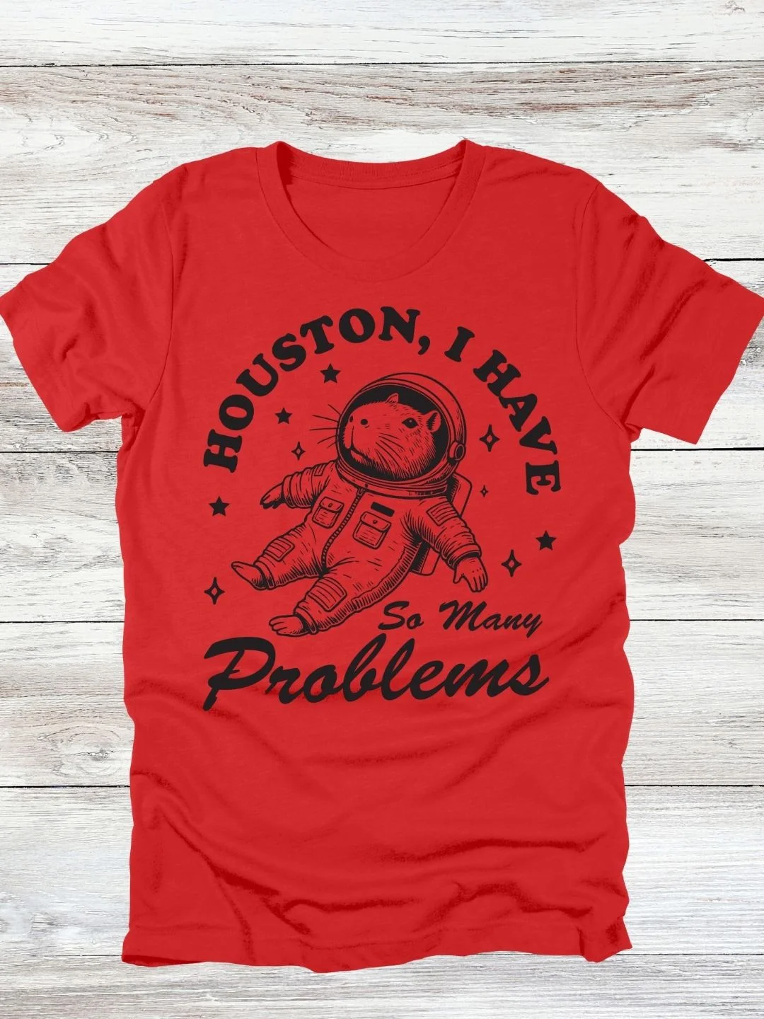 Houston, I Have So Many Problems Capybara T-Shirt product image (14)