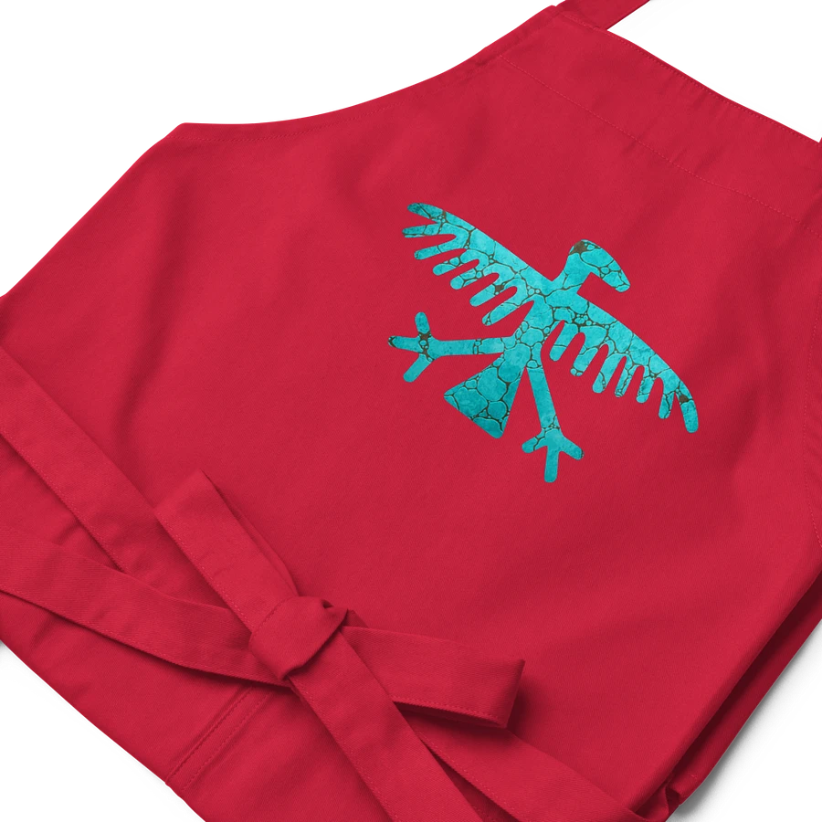 Turquoise Condor Cotton Twill Apron product image (2)