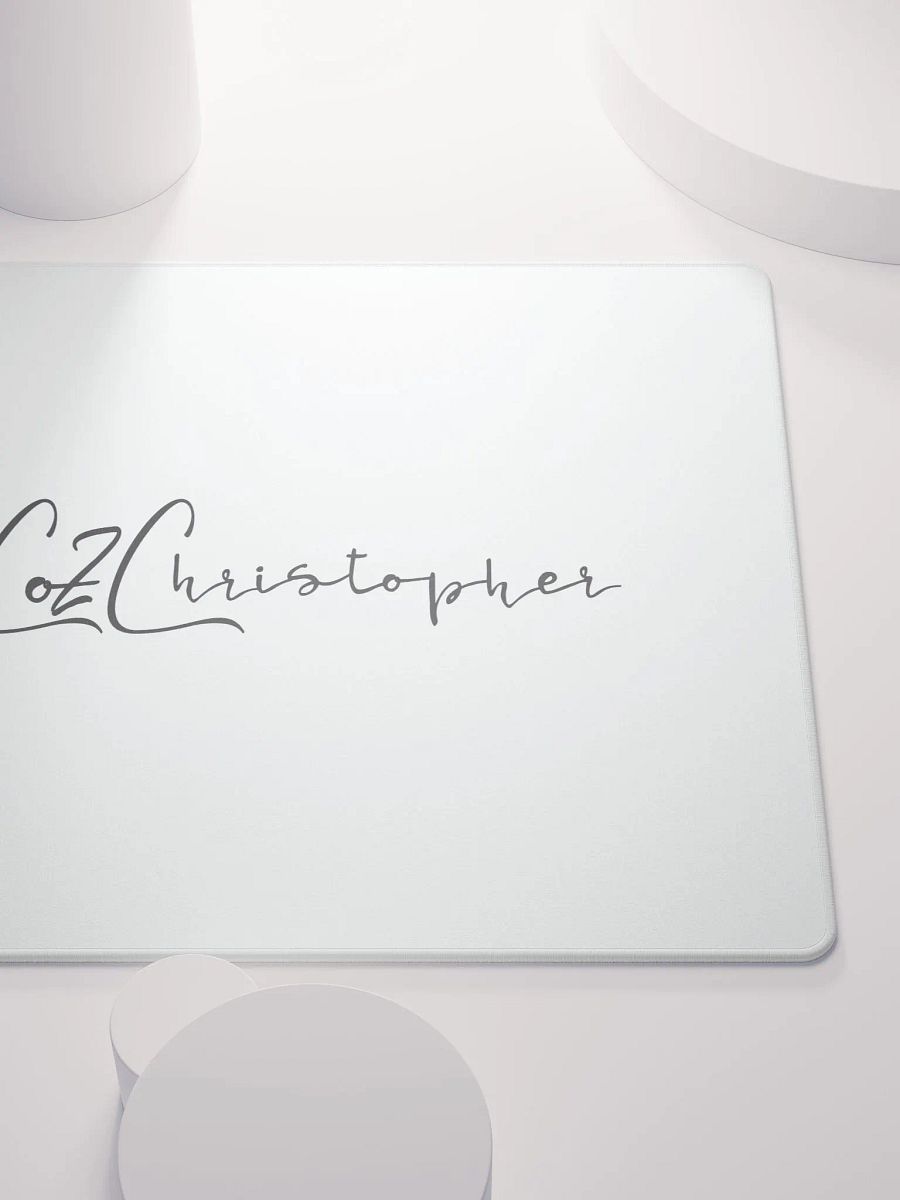 White Signature CoZChristopher Mouse Pad product image (5)