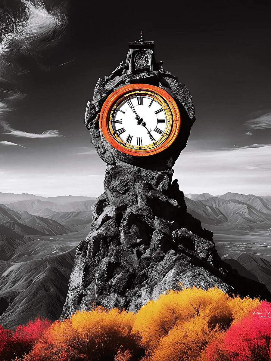 Time Confusion-1 | Canvas Artistic Wall Painting product image (1)