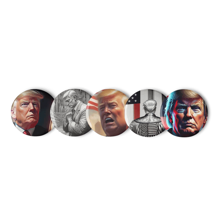Patriotic Portrait Pin Set 4 product image (2)