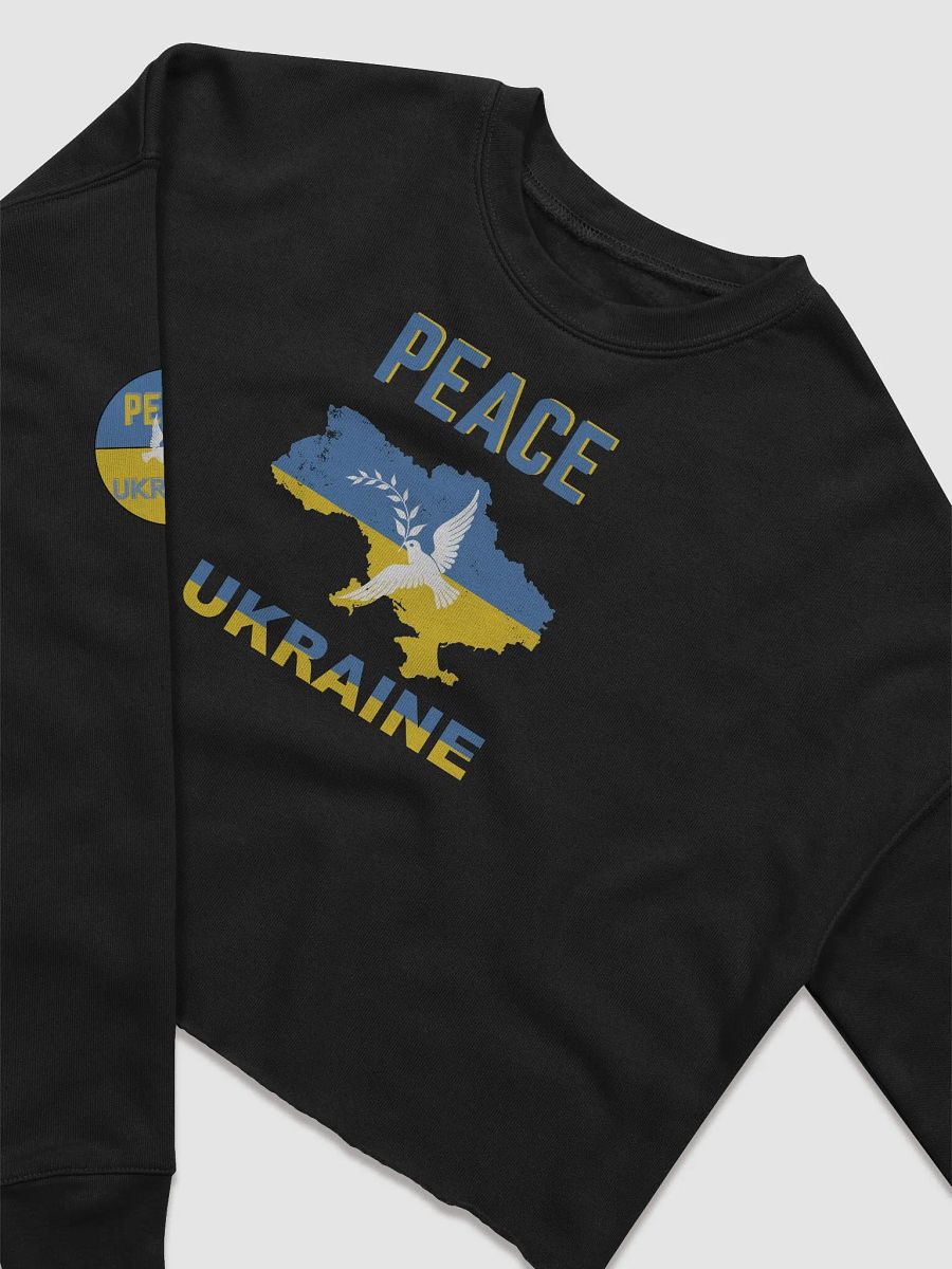 Peace in Ukraine Crop Sweatshirt product image (3)