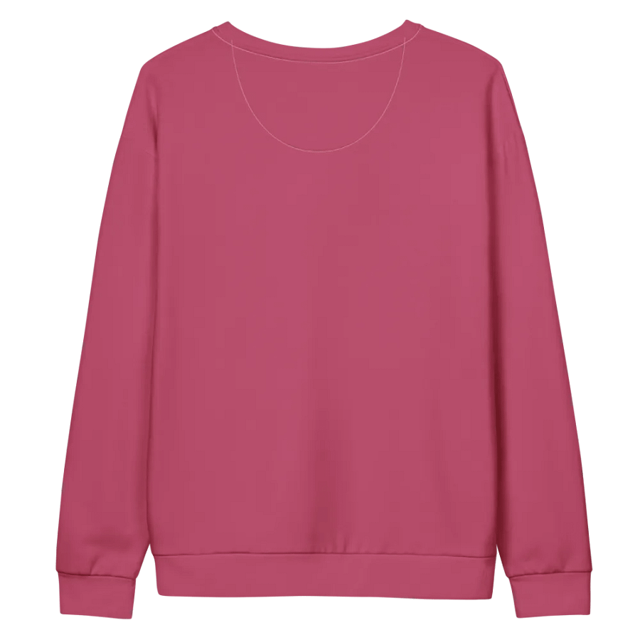 Plain Vibrant Red Soft Summer Unisex Recycled Polyester Heavyweight Premium Sweatshirt by Treasure Pie product image (12)