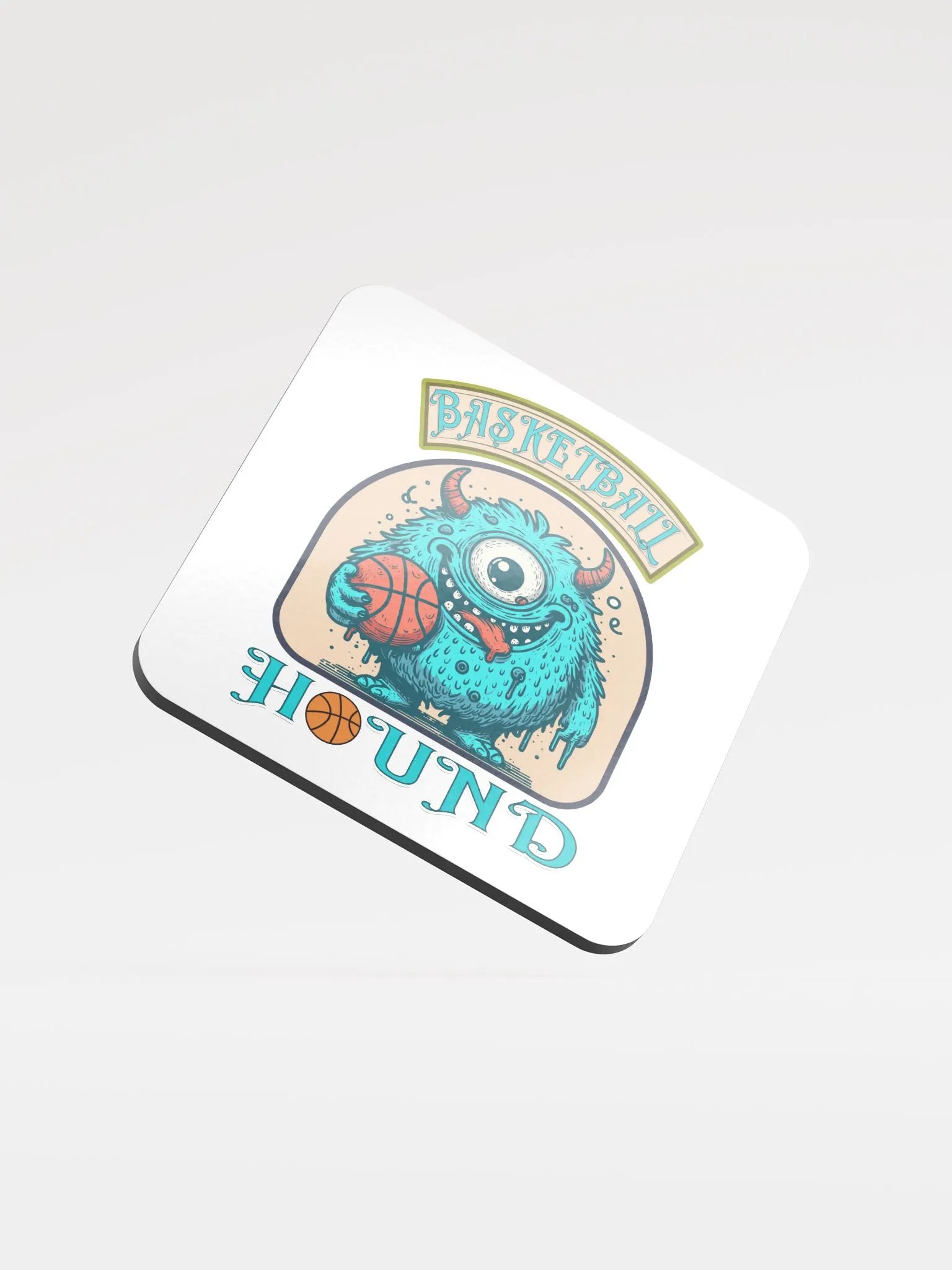 Basketball Hound Whimsical Cork Coaster product image (2)