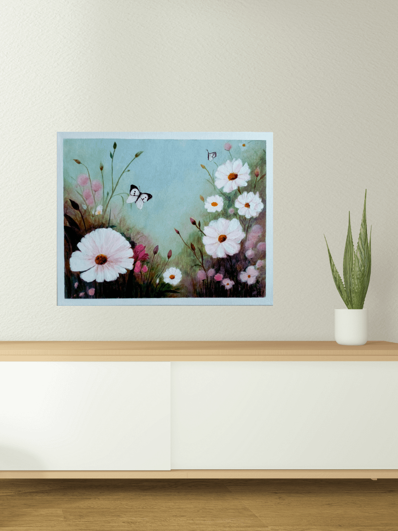 My Secret Garden View Sneak Peek | Original Acrylic Painting product image (3)