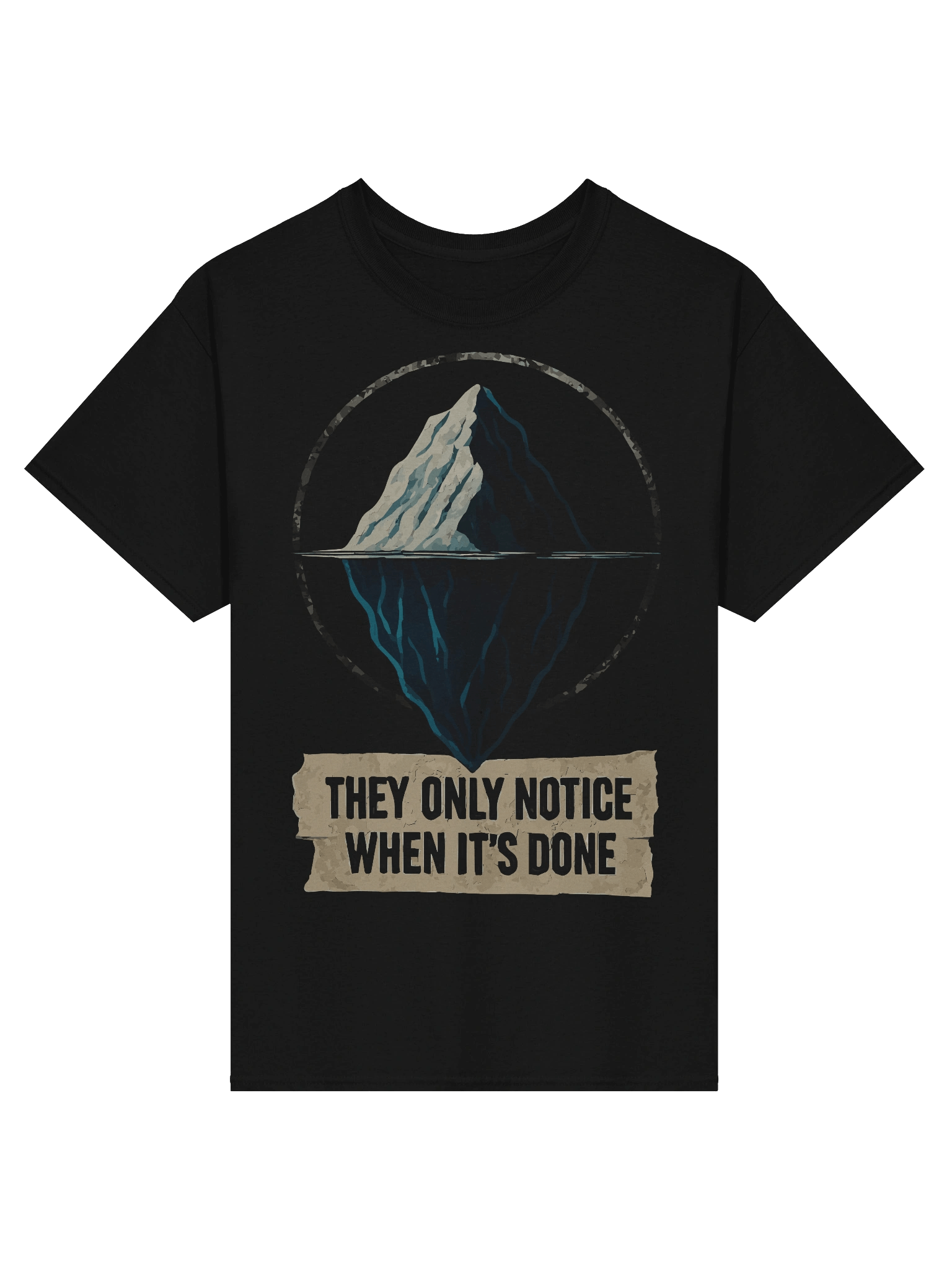 Hidden Effort Iceberg Motivation T-shirt product image (1)