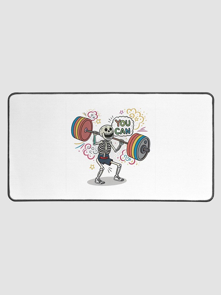 Rainbow Skeleton Desk Mat product image (1)