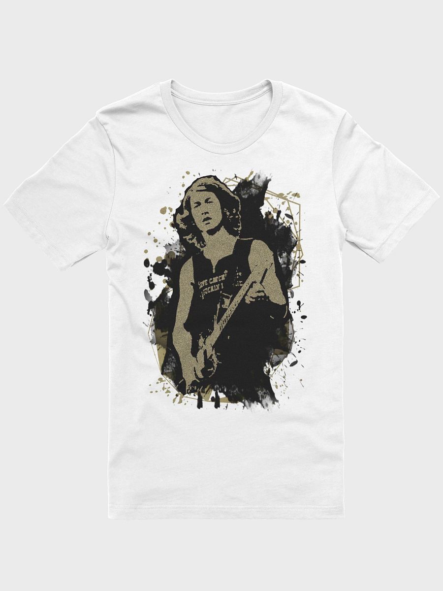 Arctic Monkeys Alex Turner T-Shirt. Black and gold sand art. product image (1)
