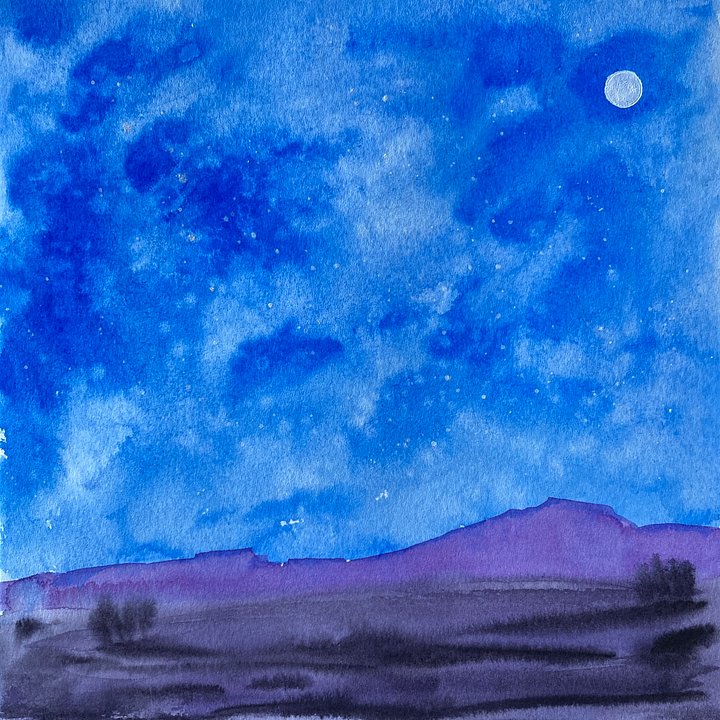 Original watercolor painting: Milky Way product image (1)