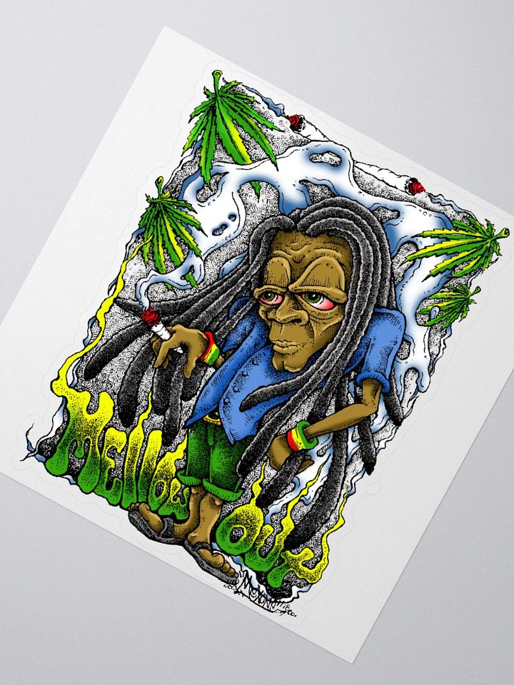 Mellow Out Kiss Cut Sticker product image (2)