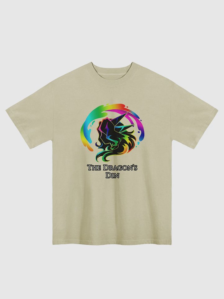 The Dragon's Din Oversized Faded T-Shirt product image (1)