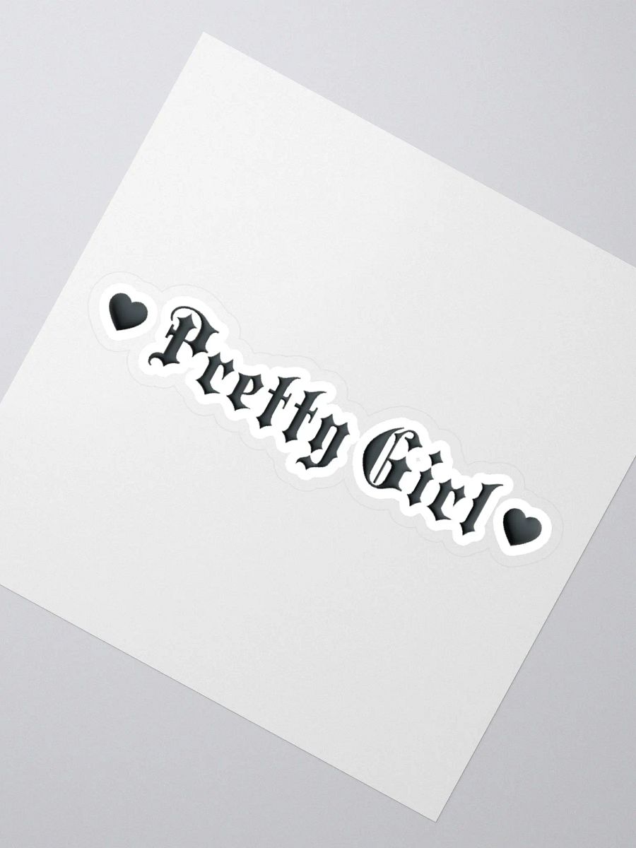 Pretty Girl Black Heart Sticker product image (2)