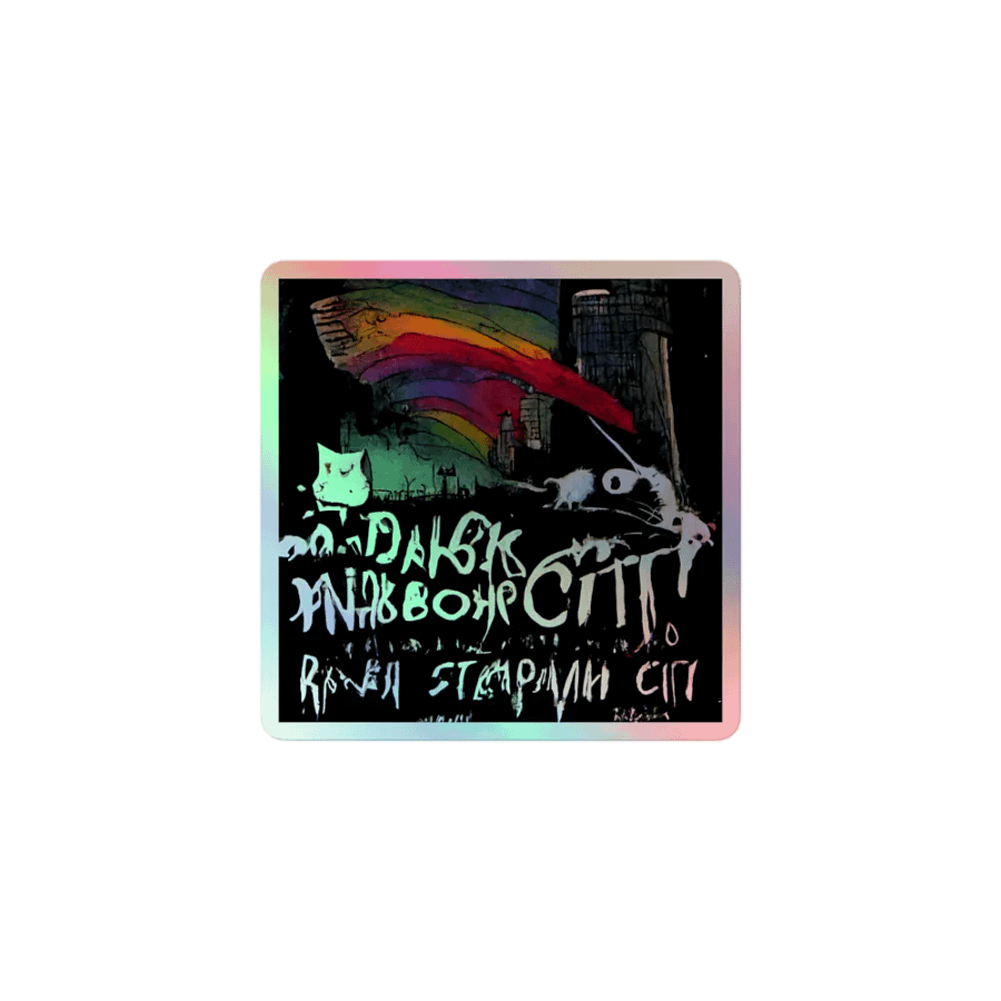 Surreal Cityscape Holographic Sticker Pack product image (1)