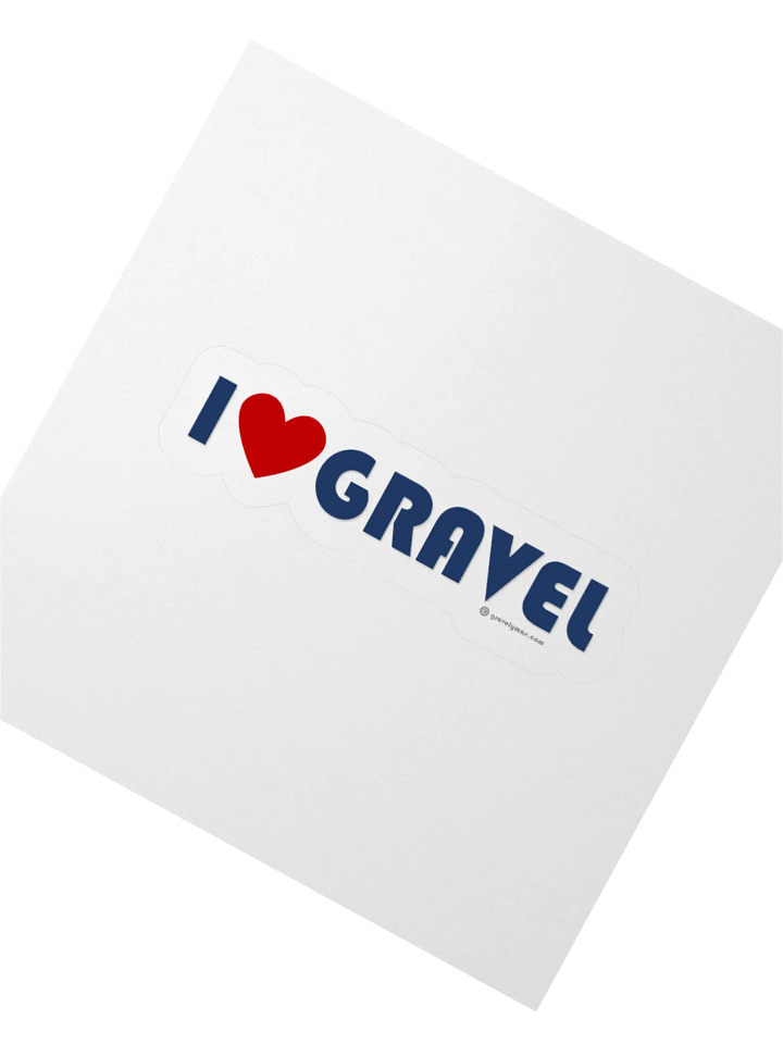 I Love Gravel sticker product image (5)