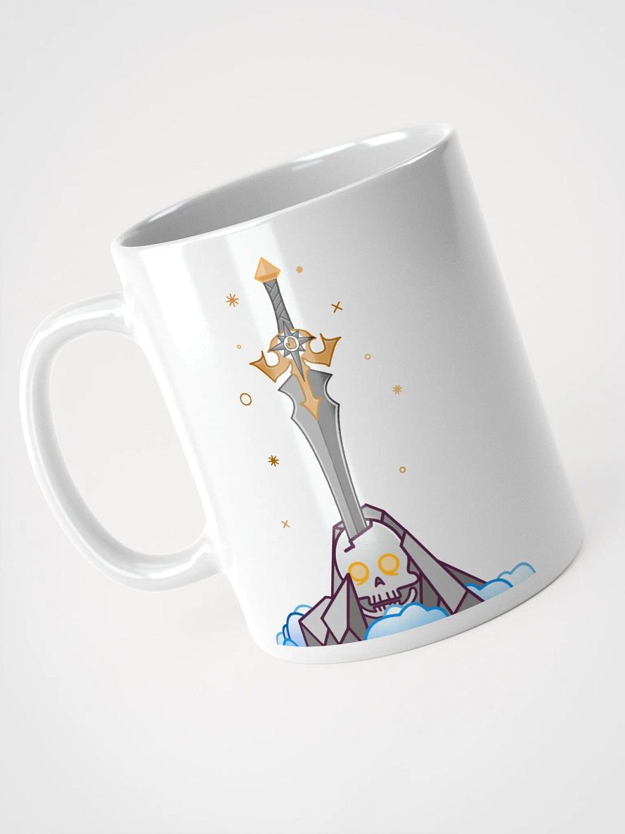 Sword in the Skull - Argent Variation - White Glossy Mug product image (3)