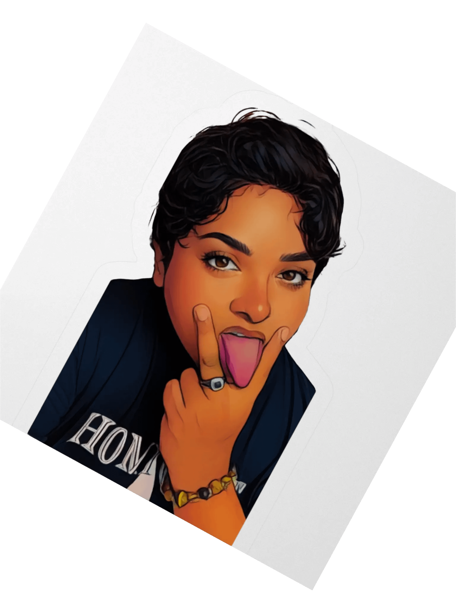 SeaDame - Self-Portrait Tongue Sticker product image (5)