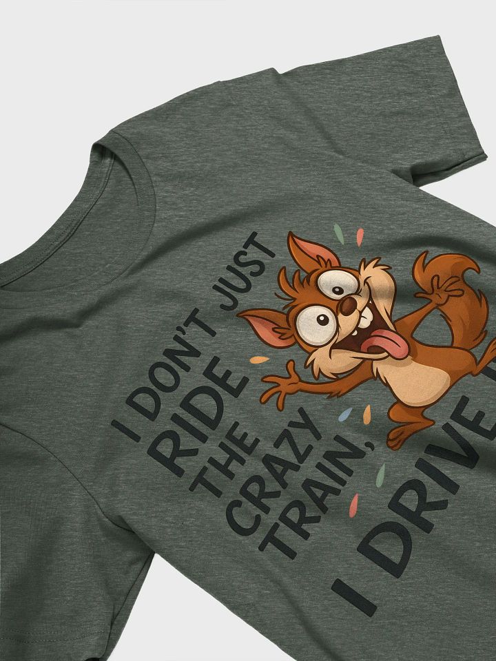 Whimsical Squirrel Crazy Train T-Shirt product image (1)