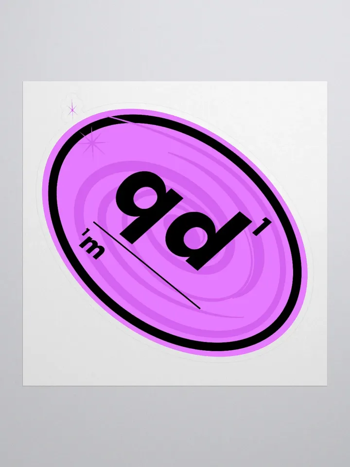 Omnibio Lab Qualitative Data Matters QD1/1M Oval Kiss Cut Stickers product image (2)