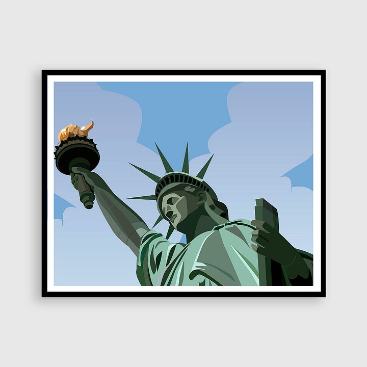 Statue of Liberty - vectorized wall poster product image (1)