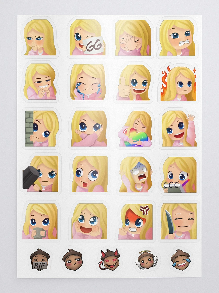 Emote stickers product image (2)