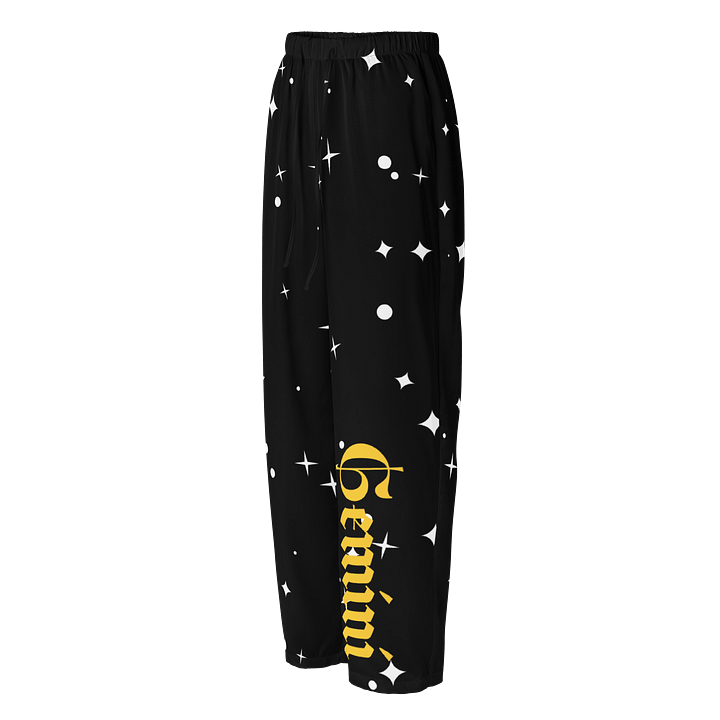Chic Gemini: Silky All-Over Print Pajama Pants product image (1)