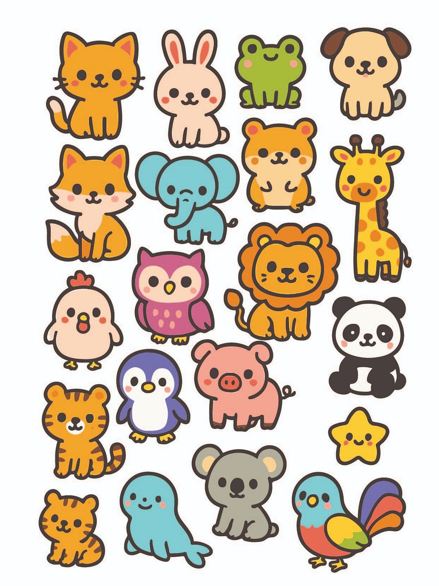 Colorful Animal Doodles product image (4)