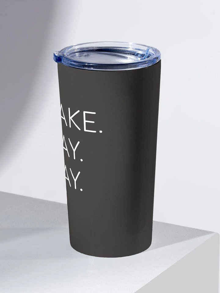 Wake Pray Slay Travel Mug - Charcoal product image (1)