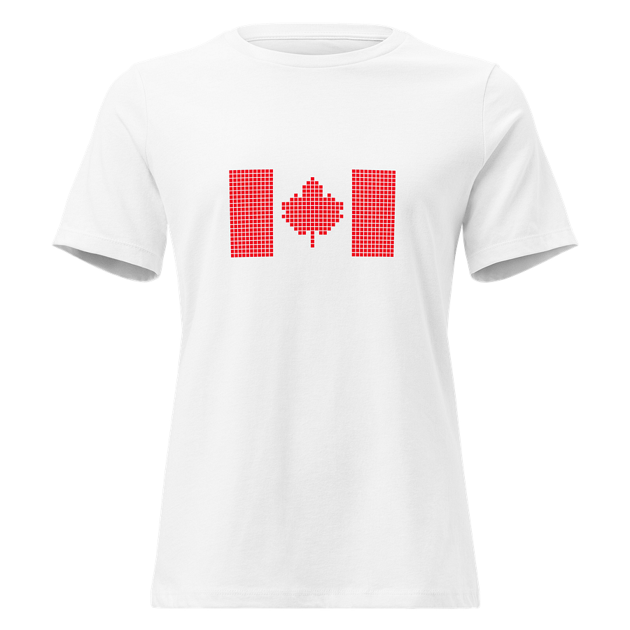 Pixelated Canadian Flag Women's Relaxed-fit Tee product image (41)