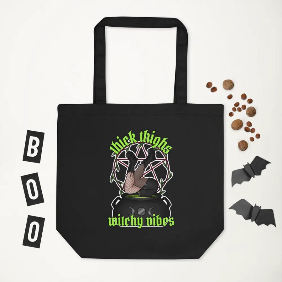 Thick Thighs Witchy Vibes Tote Bag product image (7)